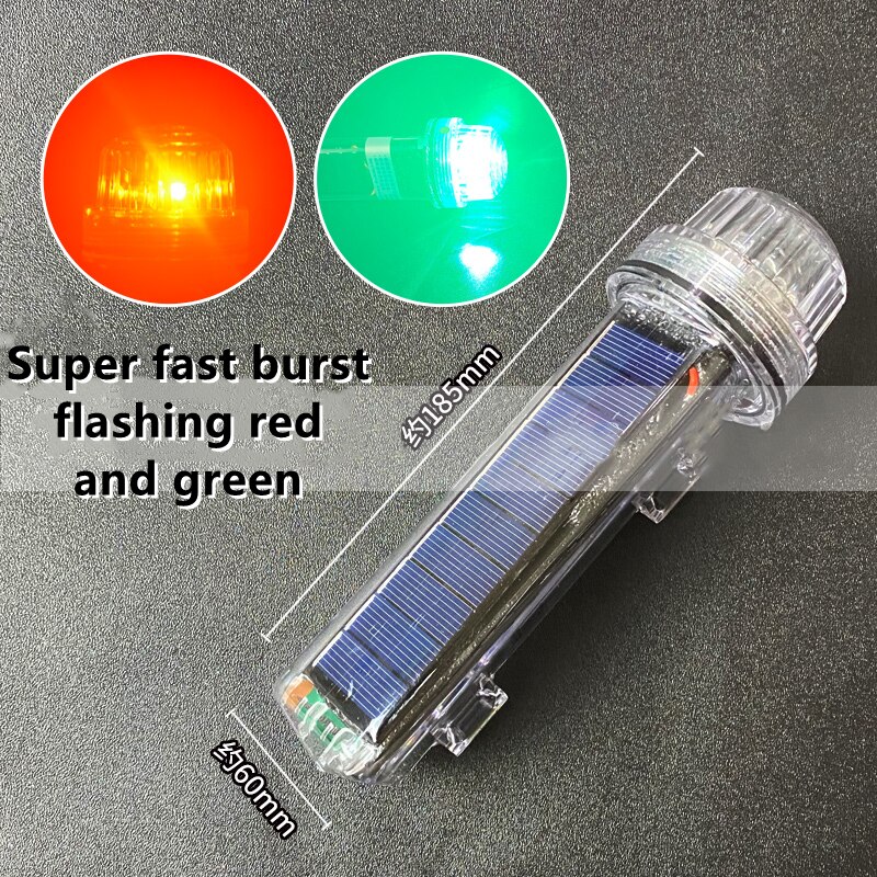 Solar- angetrieben Netz markieren Licht Wasserdichte Anker Licht Boje Signal Licht Blinkt Torpedo Warnung Licht Marine Navigation Licht: Super platzen 6000m