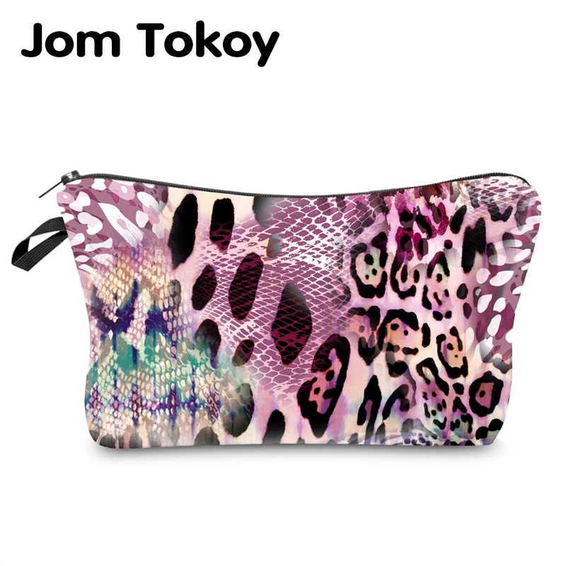 Jom Tokoy Water Resistant Makeup bag Printing Leopard Cosmetic Bag Organizer Bag Women Multifunction Beauty Bag hzb966