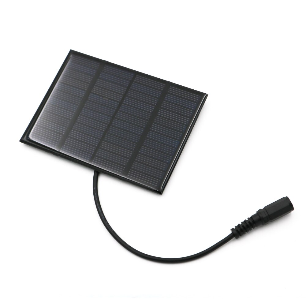 12V 1.5W 125mA Zonnepaneel Polysilicium Diy Acculader Kleine Mini Solar Batterij Kabel Dc Interface Speelgoed Solar licht