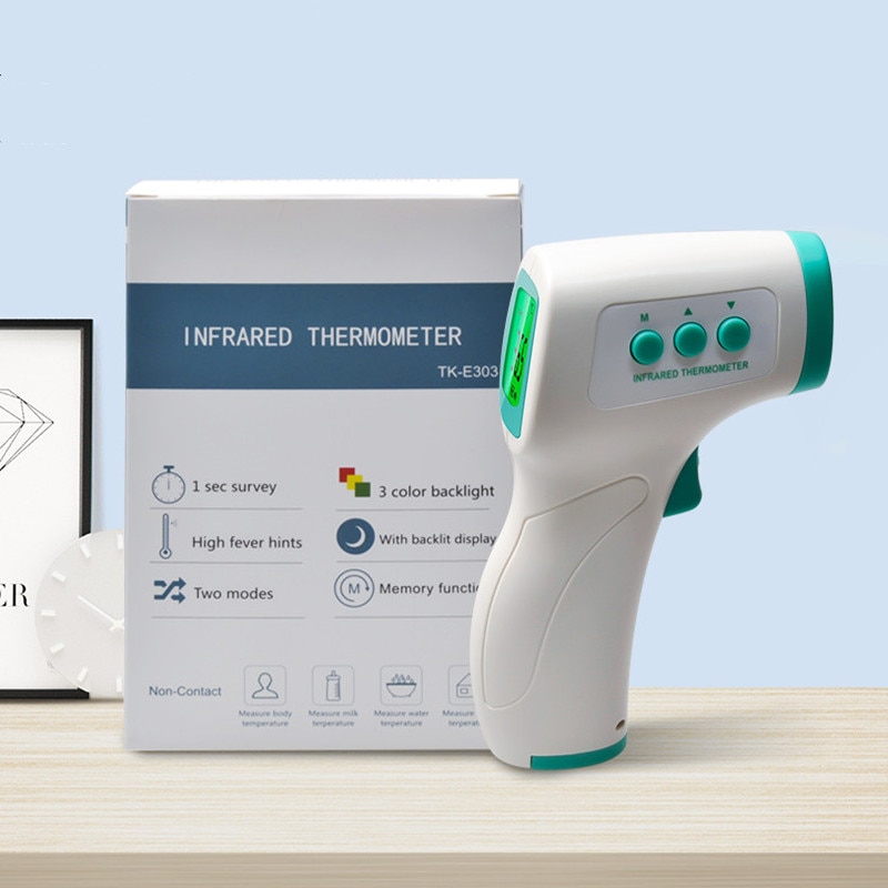 ℃/℉ termometer infrarød digital ir lcd baby pande og øre berøringsfri voksen krop feber pleje måling termometer: Default Title