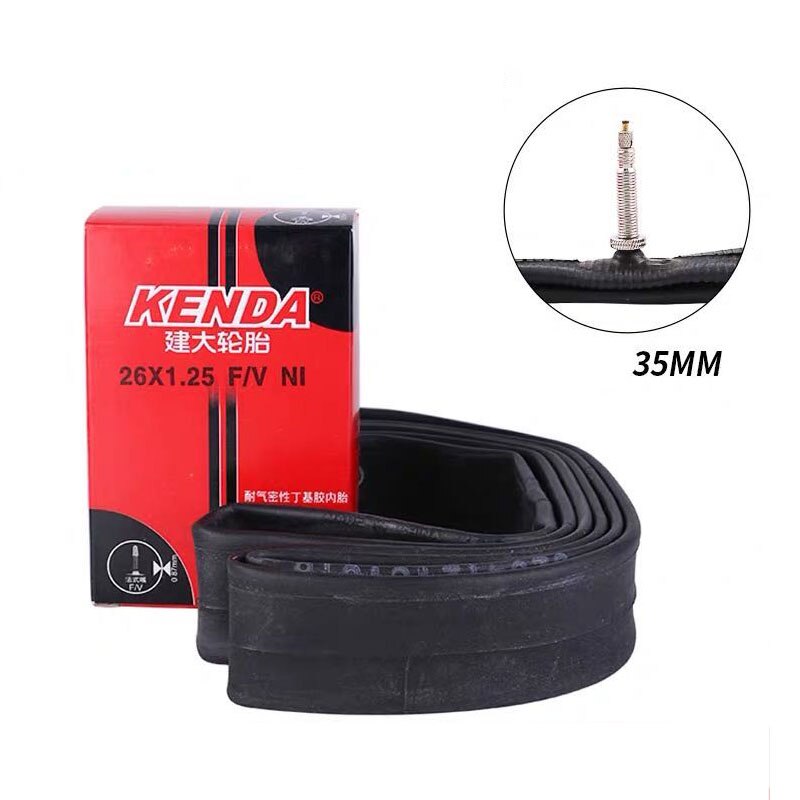 KENDA MTB 26 inch Tube 26×1.95/2.125 2.3/2.4 26 Bike Inner Tube: 26x1.25C FV 32mm