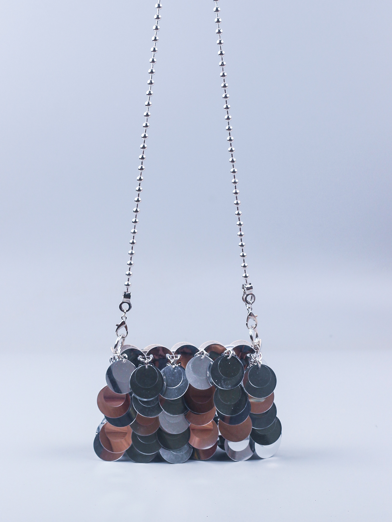 Tas 2023 Nieuw Netwerk Rood Dezelfde Stijl Damestas Mobiele Telefoon Tas Keten Glanzende Slice Bling Eén Schouder Crossbody Tas Kleine Tas