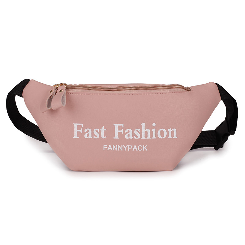 Aireebay kvinders talje taske fanny pack pu læder bælte taske pung lille pung telefon nøglepose pink sort talje packs: A4117 lyserøde