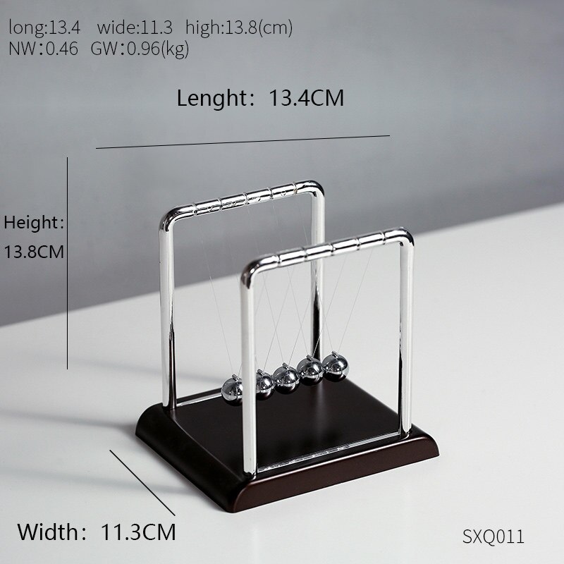 Modern Perpetual Motion Machine Newton's Pendulum Physics Teaching Supplies Science Home Decor Office Desk Decor: Square bracket-midue