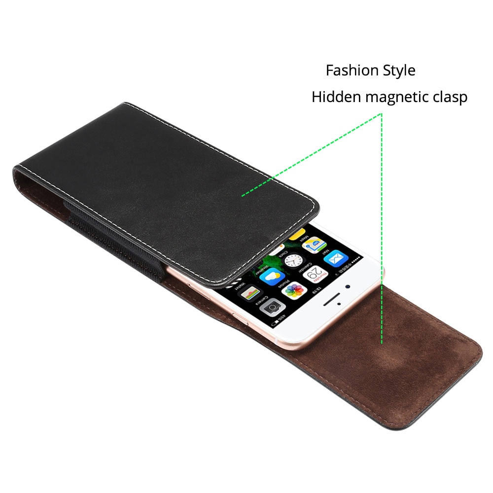 Phone Pouch for iPhone 6 7 8plus X XR XS Max 11 11pro Case Belt Clip Holster PU Leather Bag for Samsung S10 S9 S8 plus S7 Cover