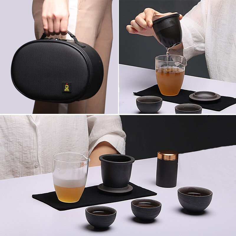 TANGPIN chinese ceramic teapots tea pot set teacups portable travel tea set drinkware