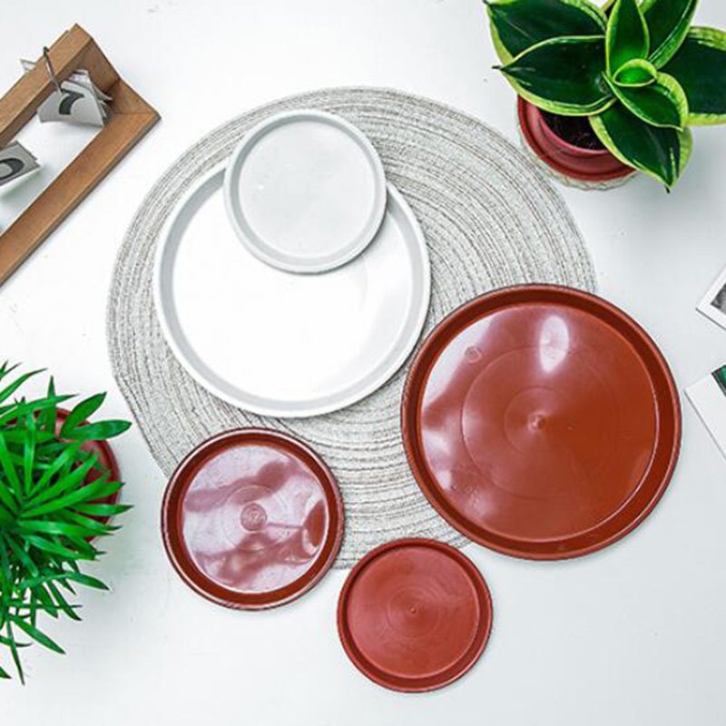 10pcs Plastic Flower Pot Tray Base Plant Saucer Round Drip Plant flowerpot Trays Pot Indoor Outdoor Home Garden Supplies