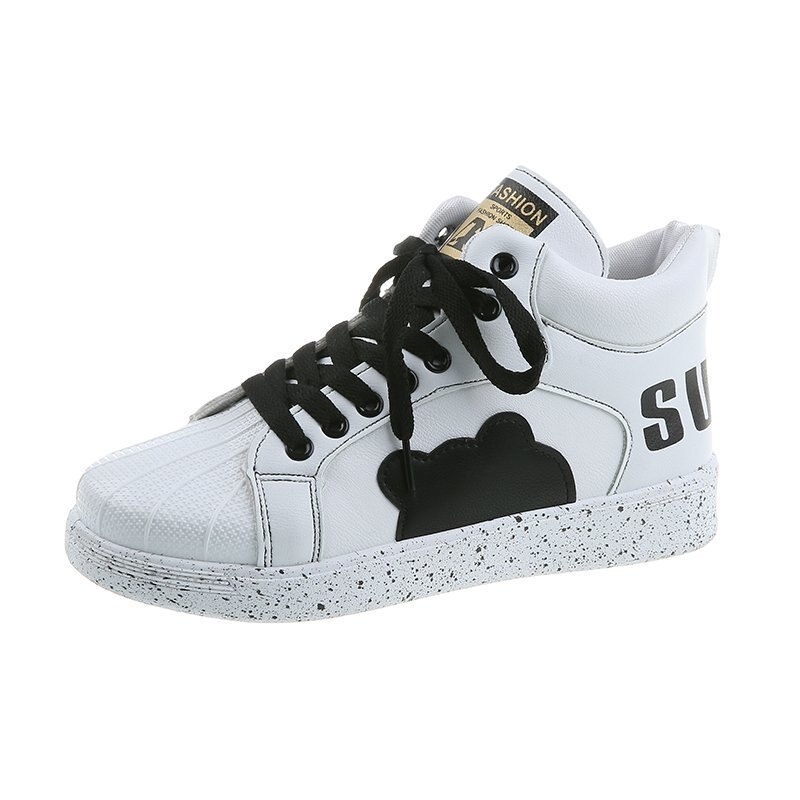 Zapatillas con plataforma para mujer, Tenis femeninos informales, color blanco, , Primavera,: 02 / 36