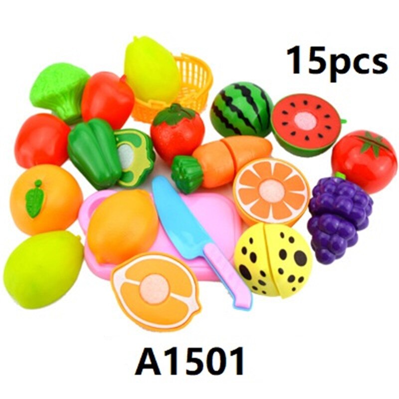 23 pz/set plastica taglio frutta e verdura giocattoli con cestino bambini cucina giocattoli finta gioca giocattoli educativi