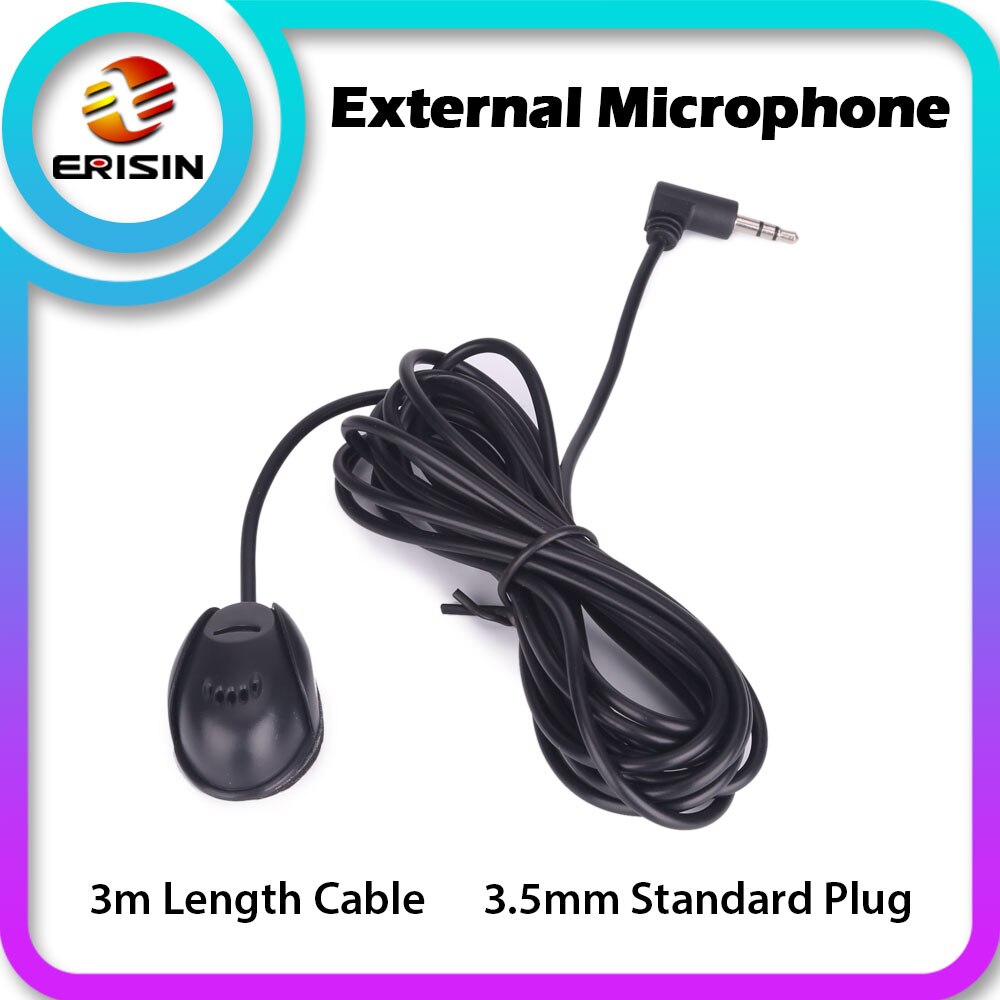 008 3.5 Mm Plug Externe Microfoon Microfoon Voor Bluetooth Autoradio 'S Eenheden 3M