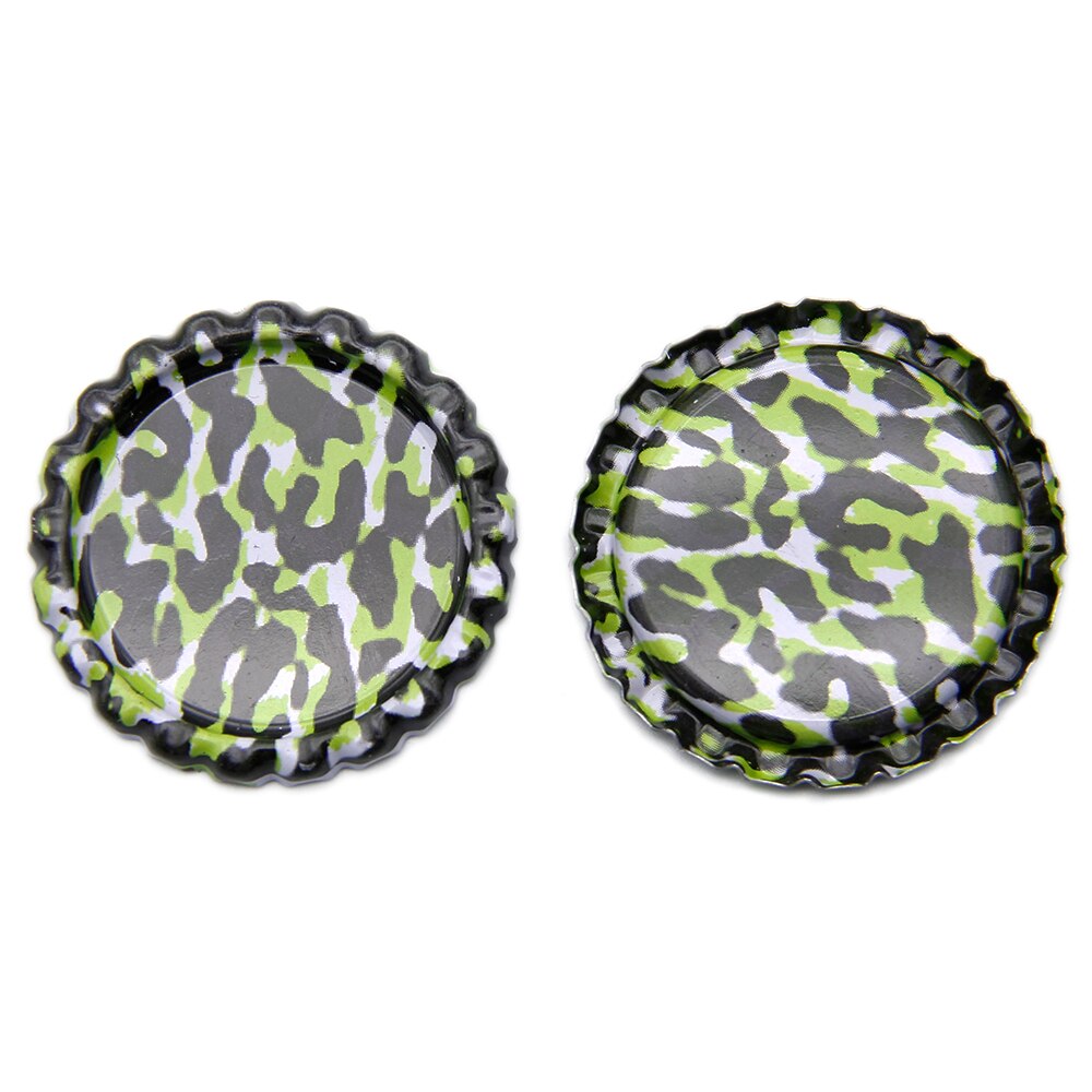 25Pcs Geometrische Patronen Ronde Vorm Fles Cap, DIY Handgemaakte Materialen Voor Maken Projecten, 25Yc2156: 1012897017