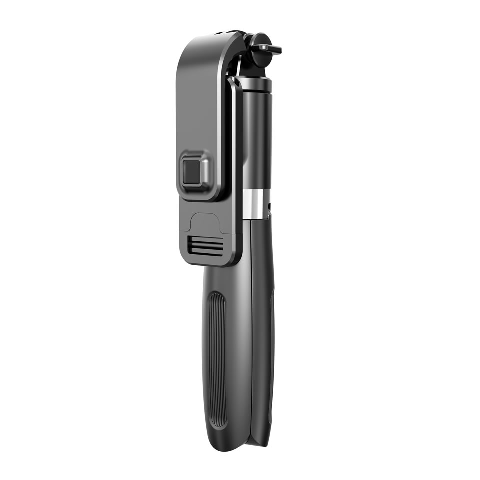 Electop Draadloze Bluetooth Selfie Stok Statief Opvouwbare Statief Monopods Universal Voor Smartphones Voor Gopro Sport Actie Camera: L02 Black