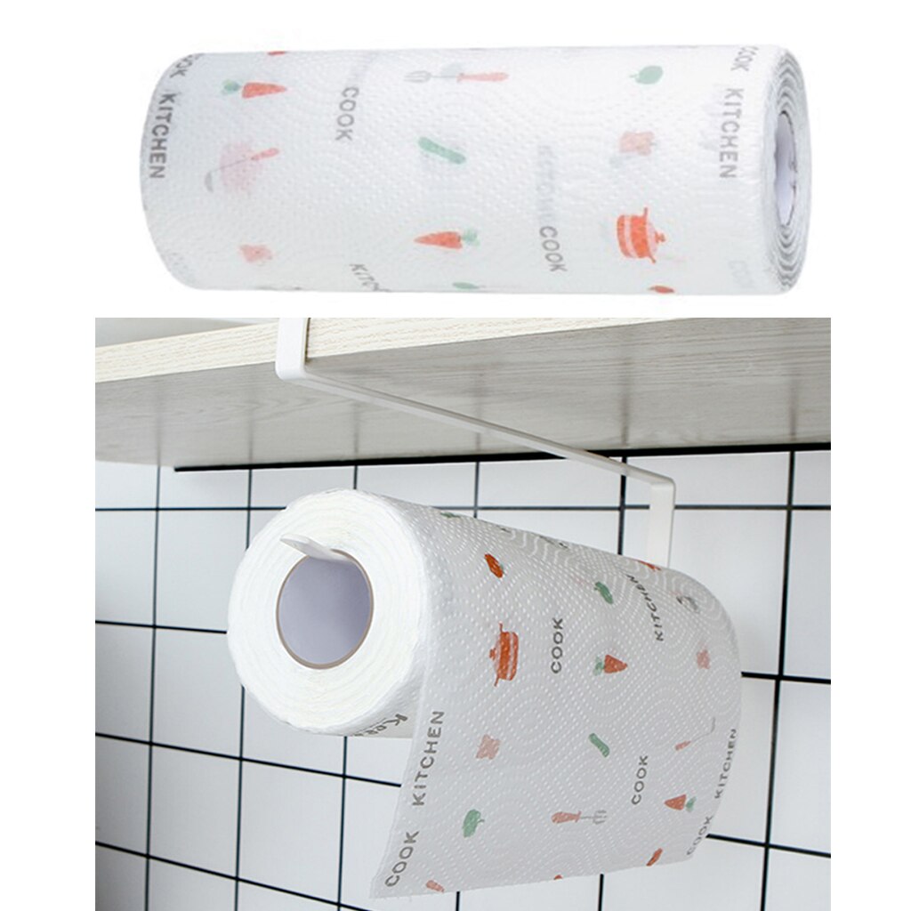 80pcs Disposable Cleaning Paper 2 Layers Kitchen Oil Absorbing Paper Towel Dishcloth