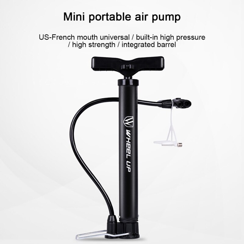 Bike Floor Pump Automatically Reversible Presta Schrader Bicycle Air Pump 120PSI With Multifunction Ball Needle