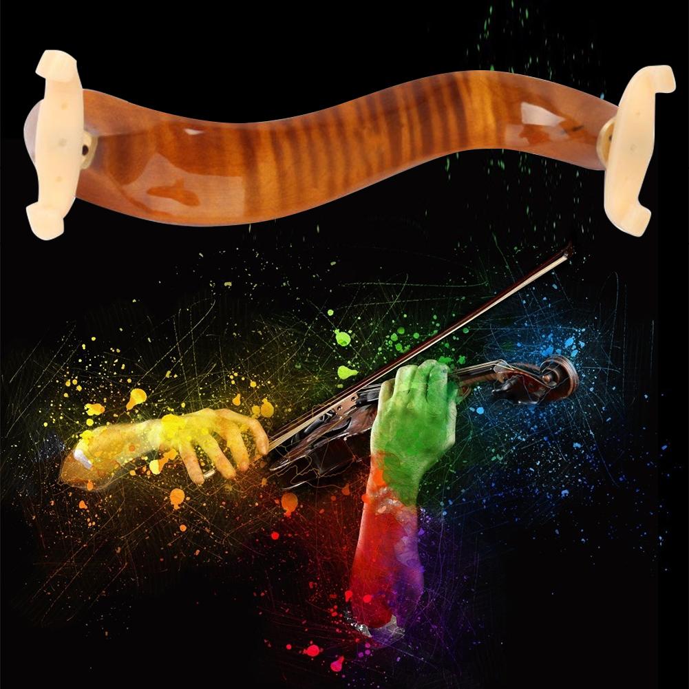 Maple Wood Violin Shoulder Rest for 3/4 4/4 Full Size Violin Shoulder Rest Padded Fiddle Parts Accessories Durable