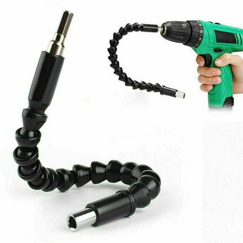2Pcs Flexible Drill Adapter Hex Bit 105 Degree Angled Electric Screwdriver 1/4 Drill AdapterBlade Holder Attachment Drill