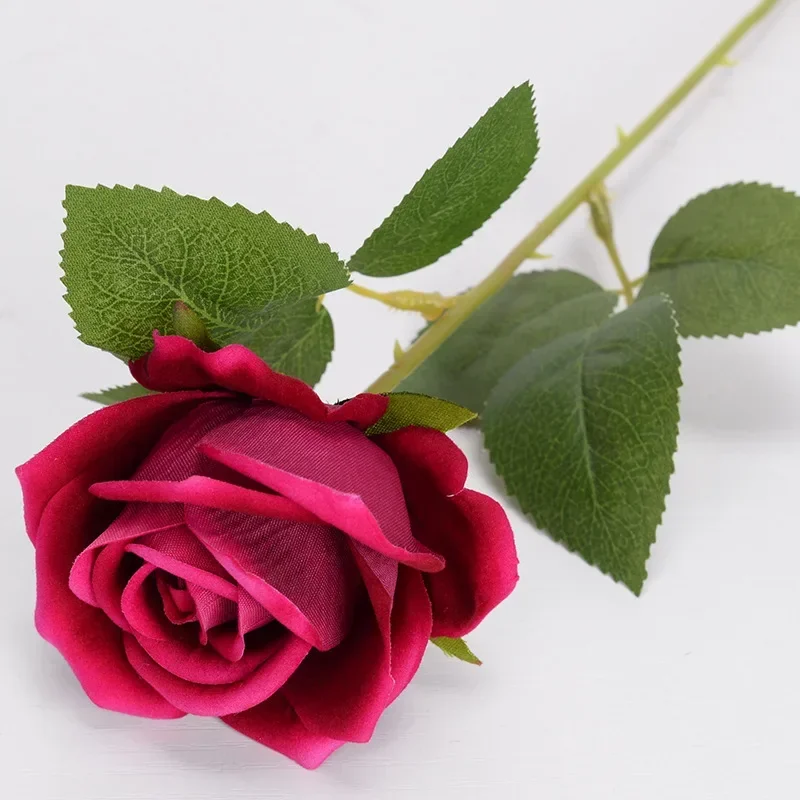 Ramo de flores artificiales, hojas de eucalipto de rosa blanca y roja, decoración de boda, flor falsa de peonía para , de decoración del hogar, 1 Uds.: Negro