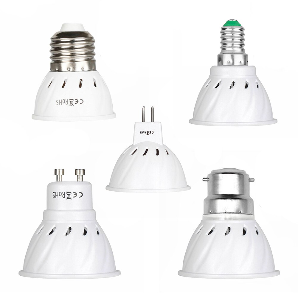 LED Plant Grow Light Bulb E26 E27 E14 MR16 GU10 B22 48LEDs-300LEDs for Flowers Vegetables Greenhouse Hydroponic Growing D30