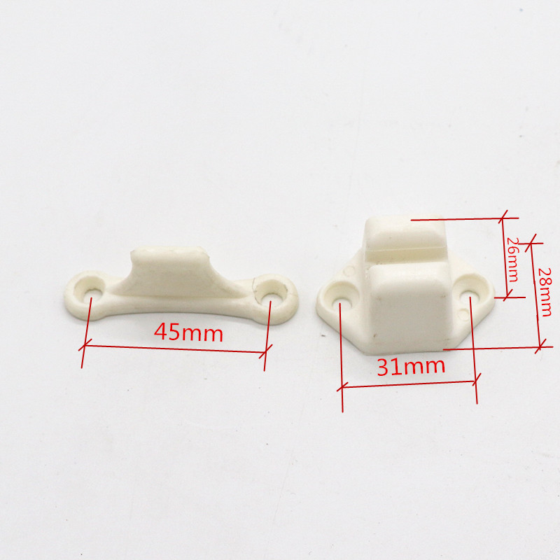 Witte Kleur Deurstopper Opzeggen Nylon Stop Limiters Voor Rv Deur Push Catch Holder Voor Rv Kabinet Deuren