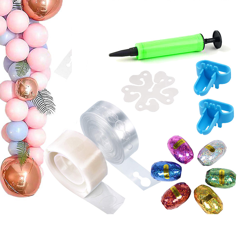 Ballon Bogen Girlande Bausatz Band Streifen Binden Werkzeug Blume Clip Band Geburtstag Hochzeit Weihnachten braut dusche Baby Dekoration favor