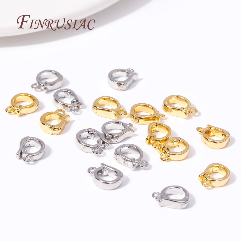 Potenciador de collar con bisagras, dijes chapados en oro de 18 quilates, colgantes, cierres, conector para suministros de fabricación de joyas, accesorios para pulseras