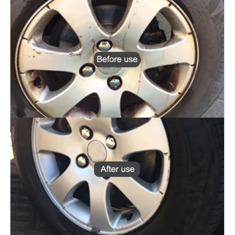 Car Wheel Tire Cleaner Safe Cleaning Rust Remover Iron Removal Alloy Cleaner