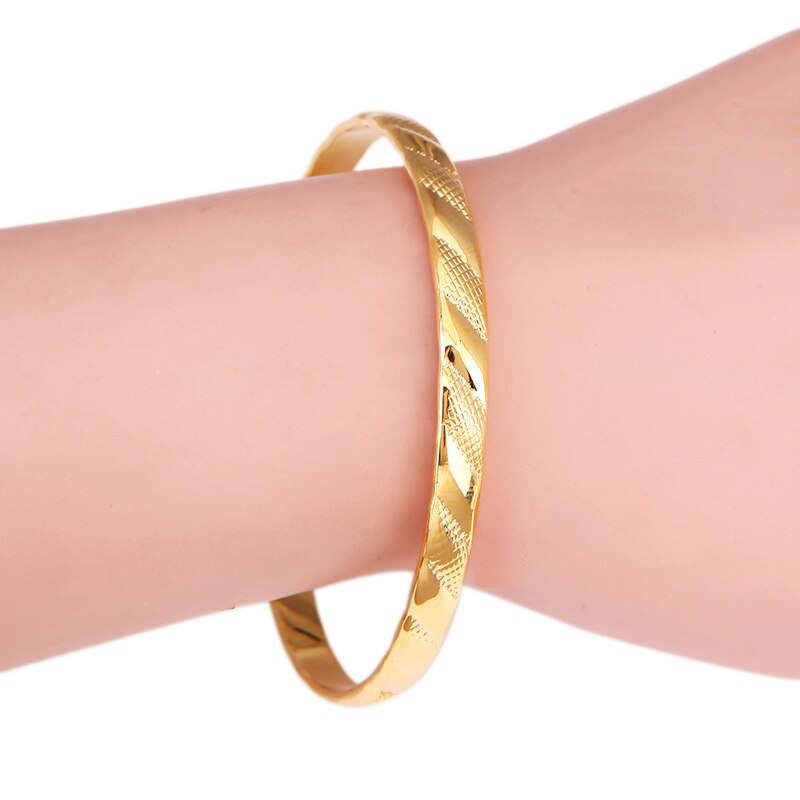 Etíope Dubai Jóias de Ouro Mulheres Pulseiras Pulseiras Bangles Para Etíope África Árabe Bangles Jóias