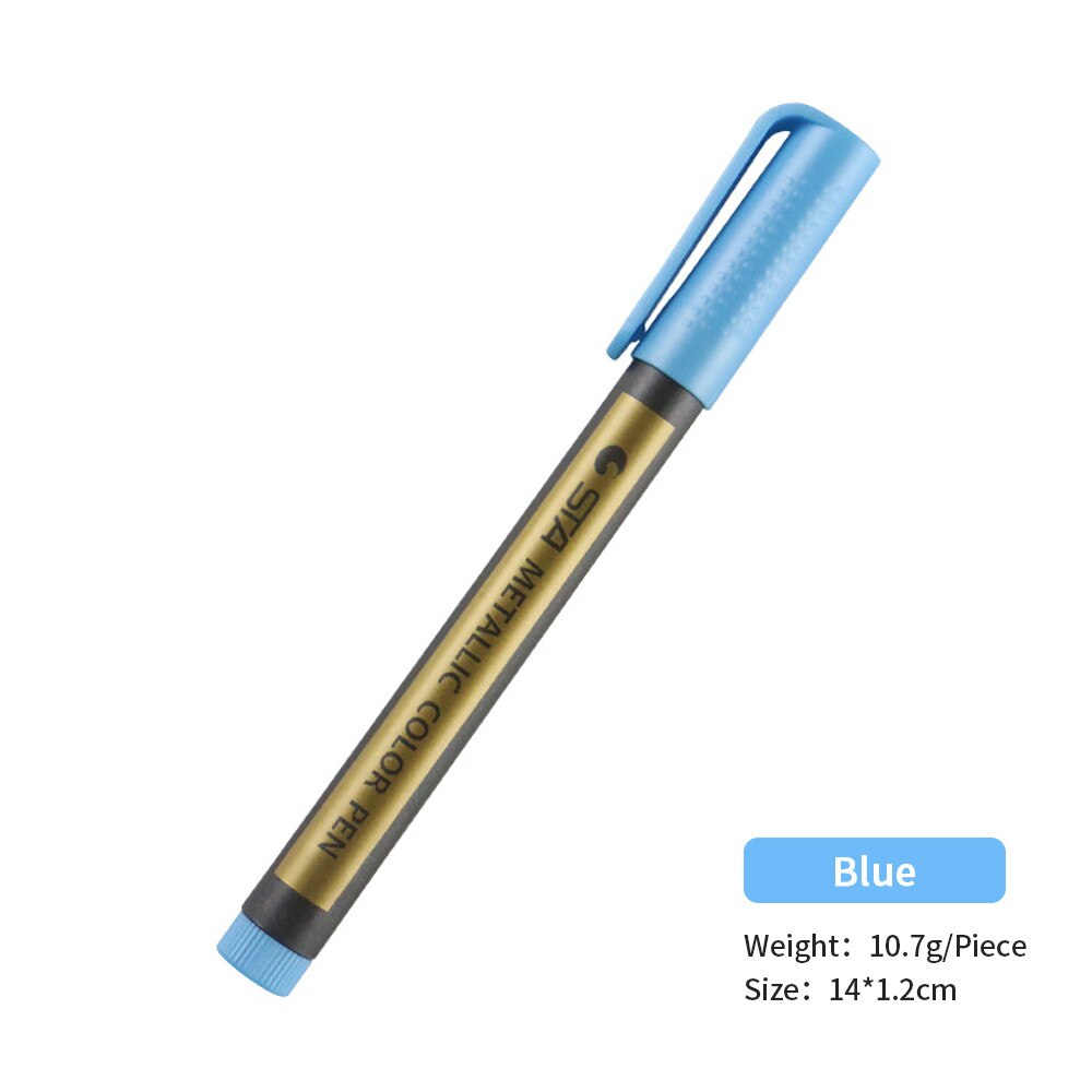 Ruota per auto pennarello colorato pennarelli duraturi impermeabili graffiti ritocco penna graffi battistrada gomma tessuto pennarello vernice: blu