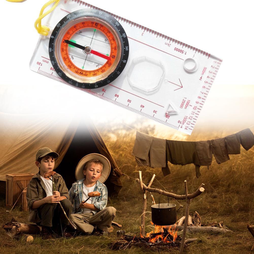Outdoor Camping Drawing Scale Compass Folding Map ... – Vicedeal