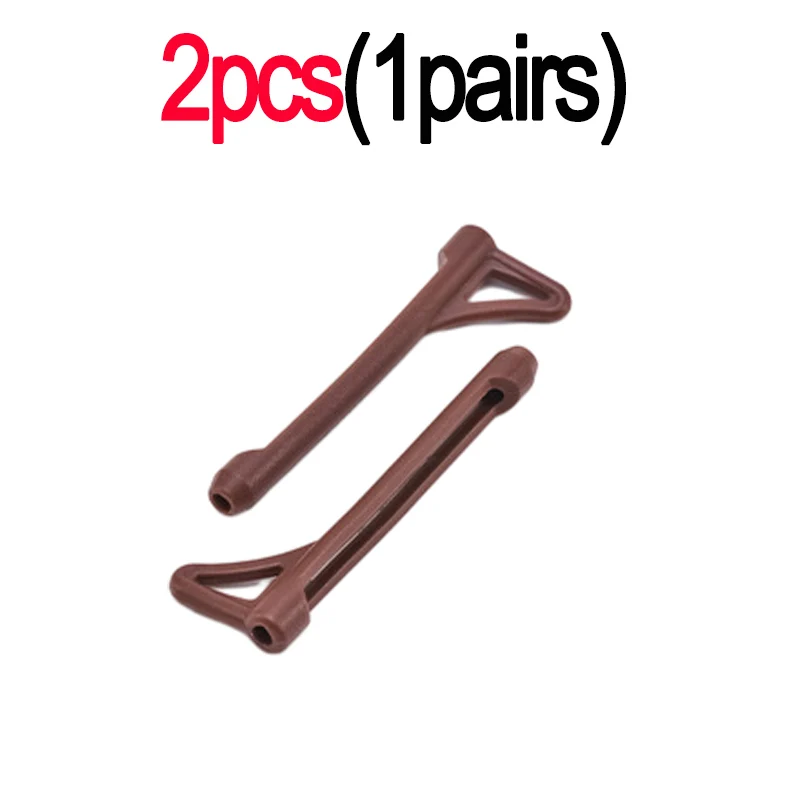 Crochet d'oreille antidérapant en Silicone, 2/20 pièces, poignée pour lunettes, bouchon de jambe, accessoires de fixation, pointe de tempe, support pour lunettes: Orange
