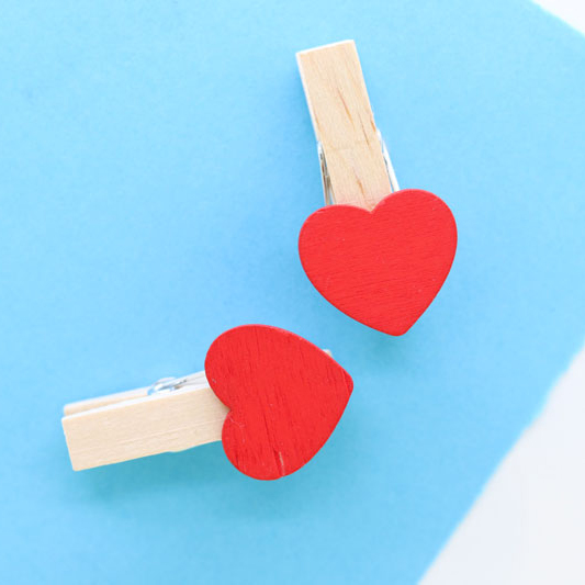 Magneet Rood Hart Clip Houten Decoratie Magnetische Sticker Foto Clip Whiteboard Bericht Plakken Kinderen Zoals