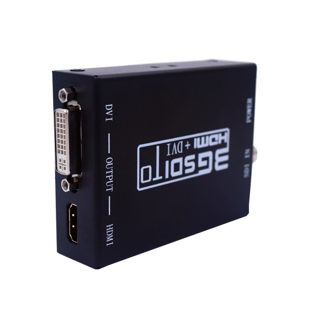 3G SDI zu HDMI + DVI Konverter Ermöglicht SD-SDI HD-SDI und 3G-SDI Signale Gezeigt auf HDMI und DVI Displays mit Power Adapter