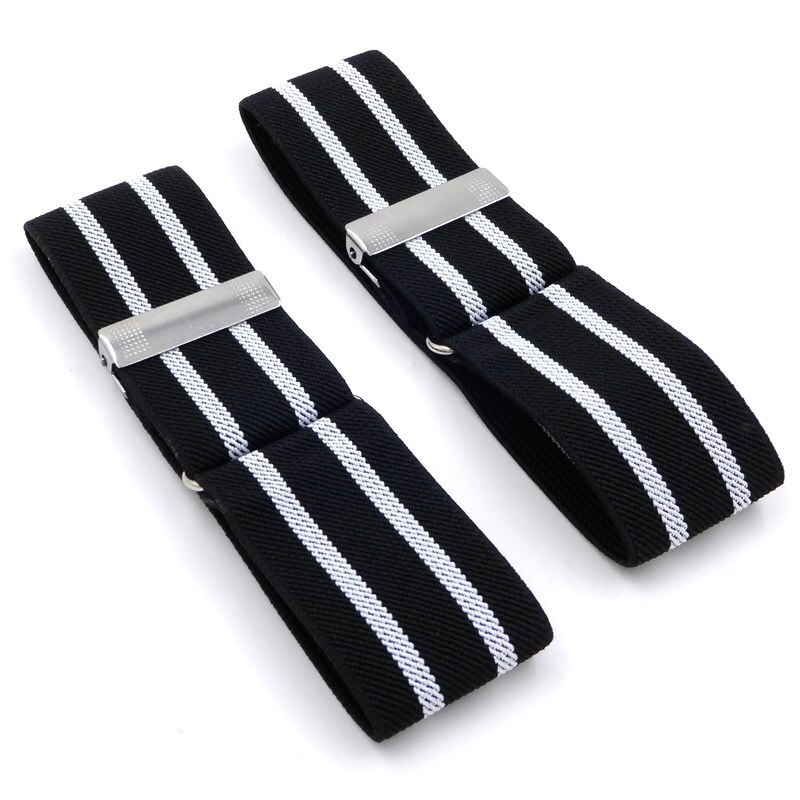 1 Pair Men Women Shirt Sleeve Holders Adjustable Armband Elasticated Sleeve Garters Accessories Business Sleeve Cuffs: 10