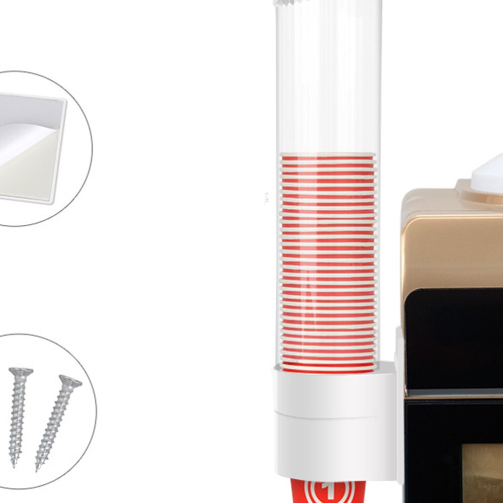 Papier Mural Porte-Gobelet Jetable Tasse Distributeur Automatique de Boisson Support De Verre Sans Gobelet en papier Blanc