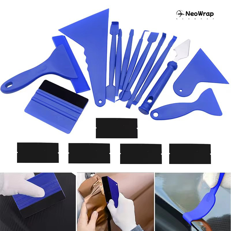NeoWrap 18/10 stücke Auto Verpackung Werkzeuge Bausatz Vinyl Schaber Cutter Film Rakel einstellen Kunststoff wickeln Werkzeug Auto Fenster Tönung zubehör