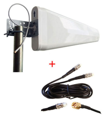 LTE FDD 700MHz-2700MHz Wide-Band Log Periodic Yagi Antenna For Huawei E5172 B593 B315 B880 E5186 4g router