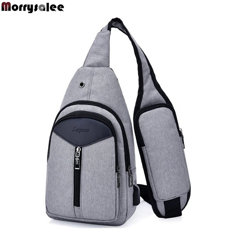 Unisex anti-diefstal heren usb borsttas heren verborgen schoudertassen casual retro crossbody tas canvas motor sling tassen