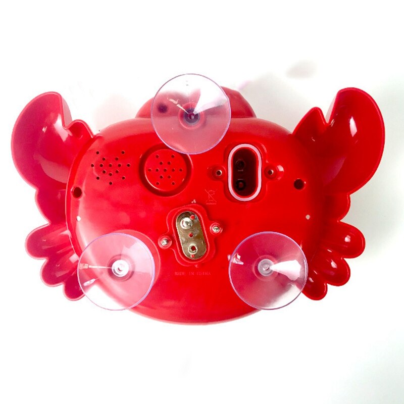 Plastic Cartoon Krab Bubble Machine Kinderen Baby Bad Bubble Machine Baby Bad Bad Speelgoed Badkamer Bad Bubble Machine