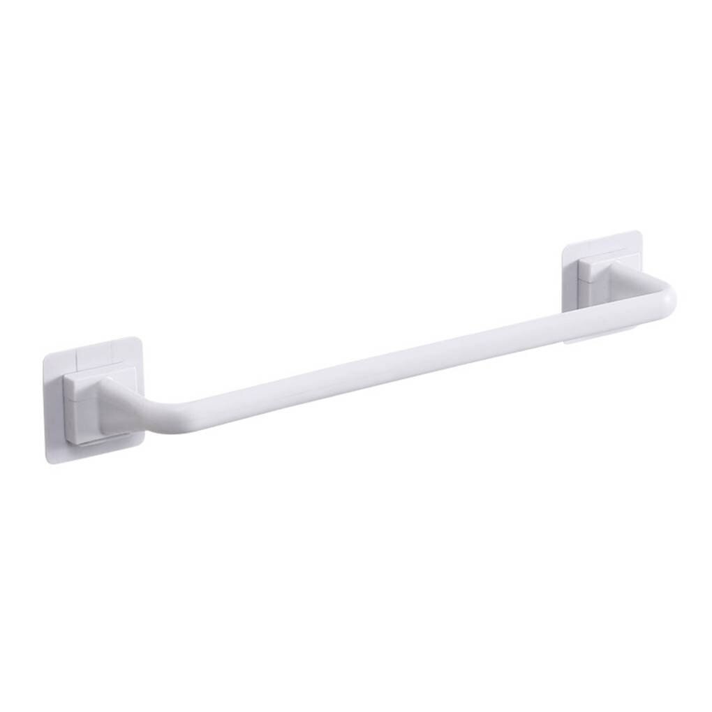 Zelfklevende Handdoek Staaf Bar Muur Badhanddoek Houder Rail Rack Voor Keuken Badkamer 24.5Cm/34Cm: white / 34cm