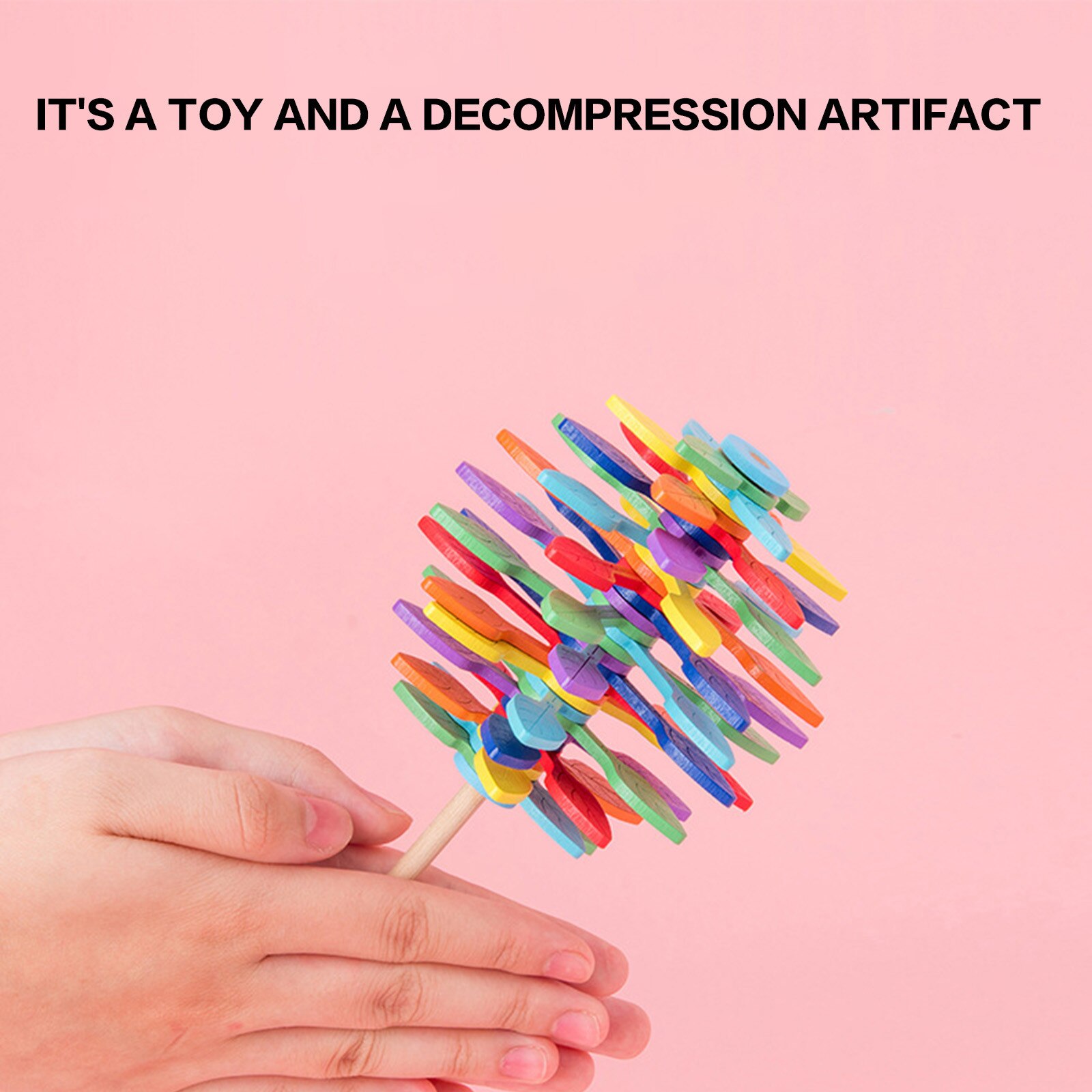 Antistress Magic Rotating Spin Toy Stress Relief Toy Puzzle Desk Fun Decompression Toy 3PCS Decompression Color Spinning Top Toy