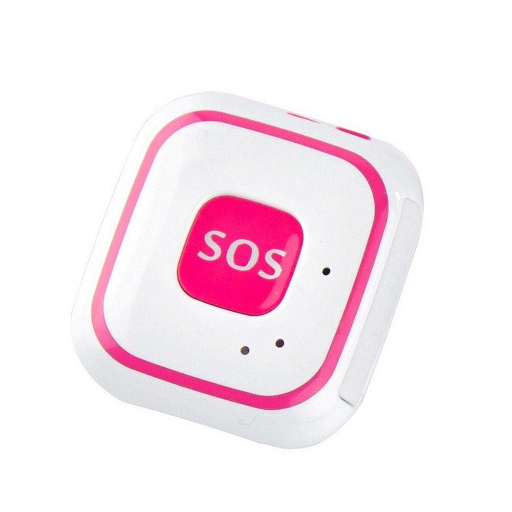 Gsm gprs gps eldre barn senior sos knapp nødalarm  v28 fallalarm sanntids sporing toveis snakker geo-gjerde omsorg: Rød gps