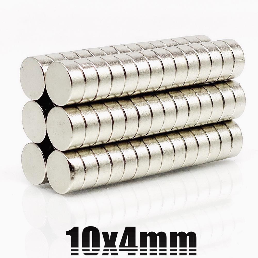 50 Stuks Ronde Magneet 10X1 10X2 10X3 10X4 10X5 10X8 10X10 Mm Neodymium Magneet Permanente Ndfeb Super Sterke Krachtige Magneten 10X2: 10x4(50Pcs)