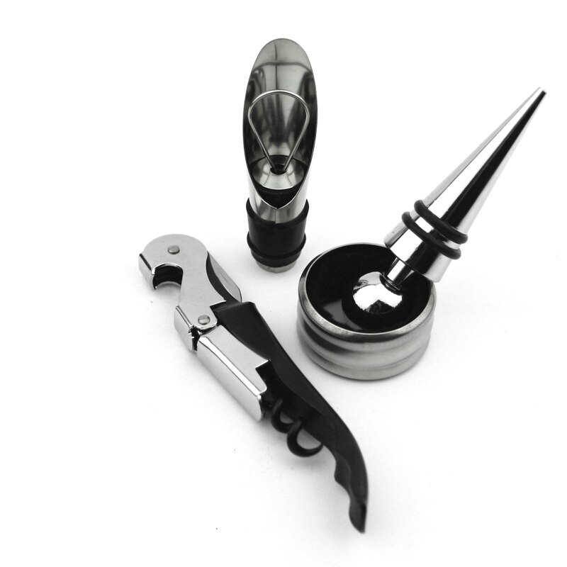 YOTOP 5 stks/set Wijn Opener Tool Set Rvs Opener Stopper Wijn Schenker multifunctionele Corkscrew & Accessoire