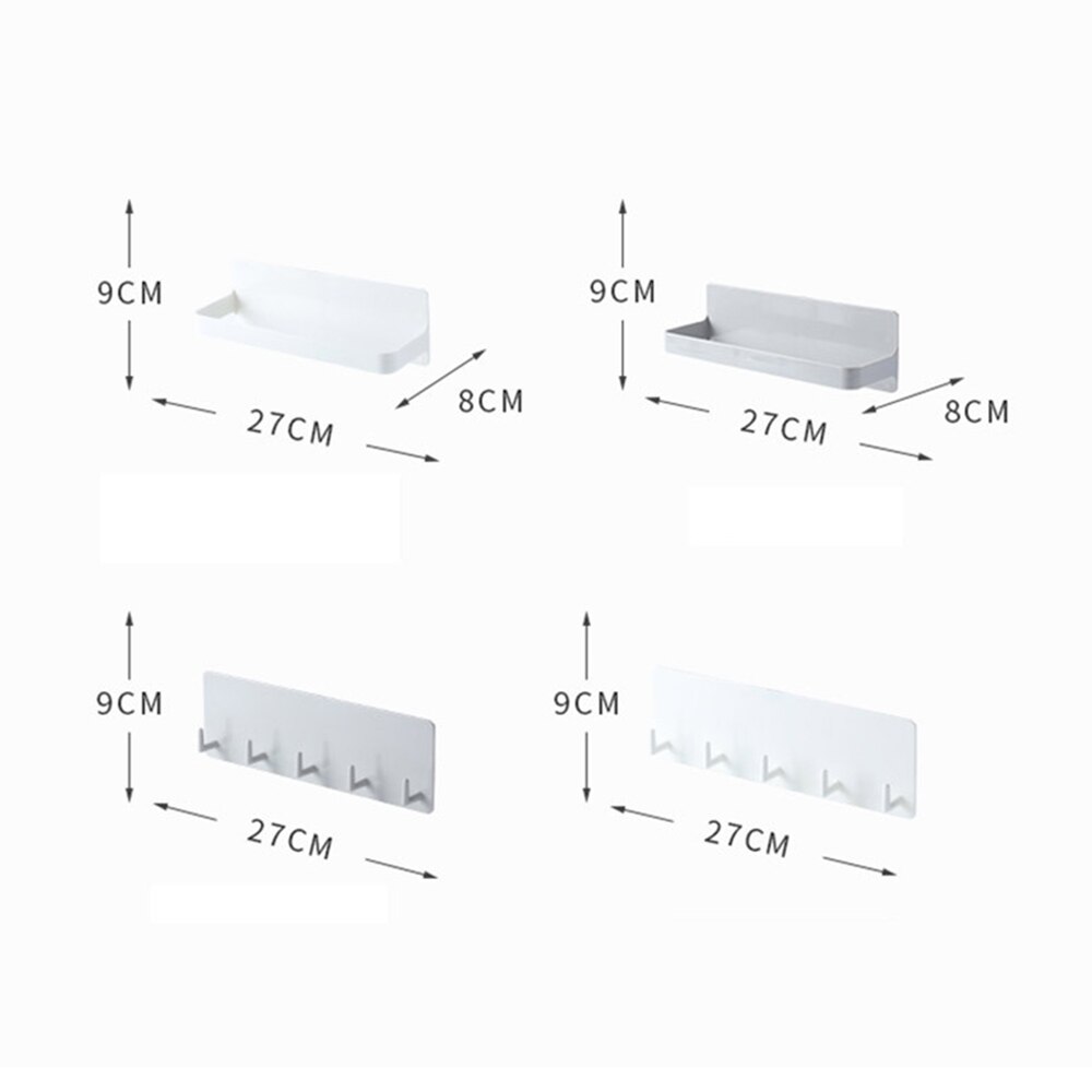 Adhesivo percha de baño de cocina gancho moderno colgadores para llaves titular de la pared estante de toalla