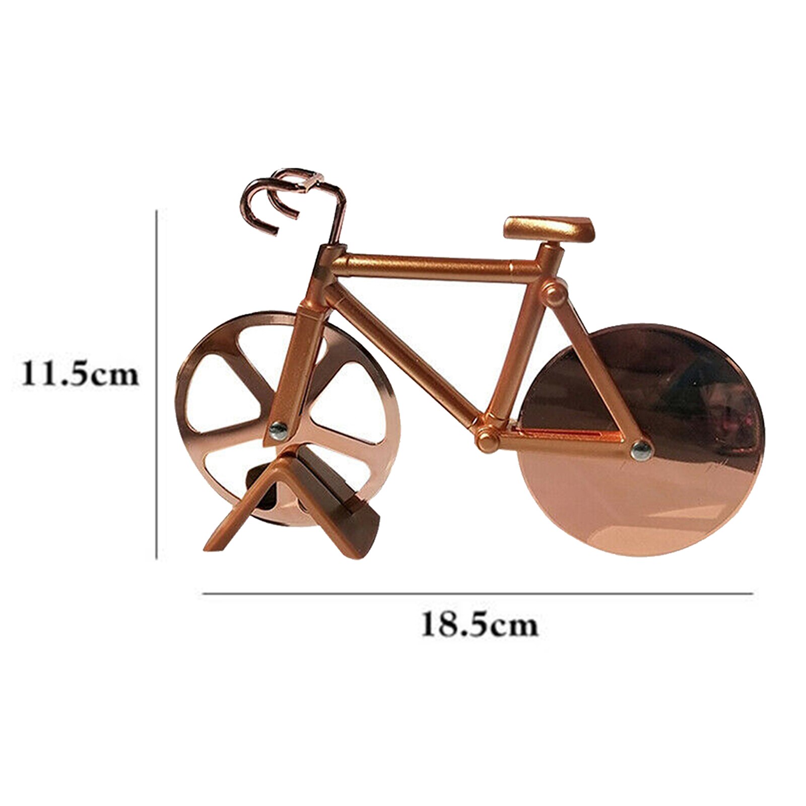 Bicycle Pizza Cutter Bike Roller Pizza Slicer Kitchen Pizza Cutter Orange