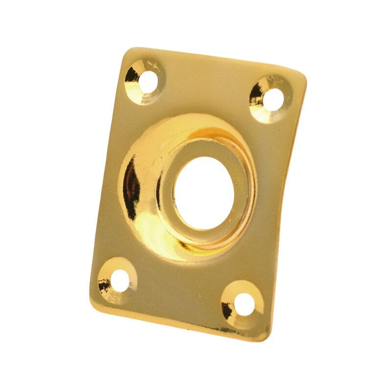 Black Boat Input Output Jack Plate Socket With Screws Guitar Parts Knobs Jacks Switches: AJ