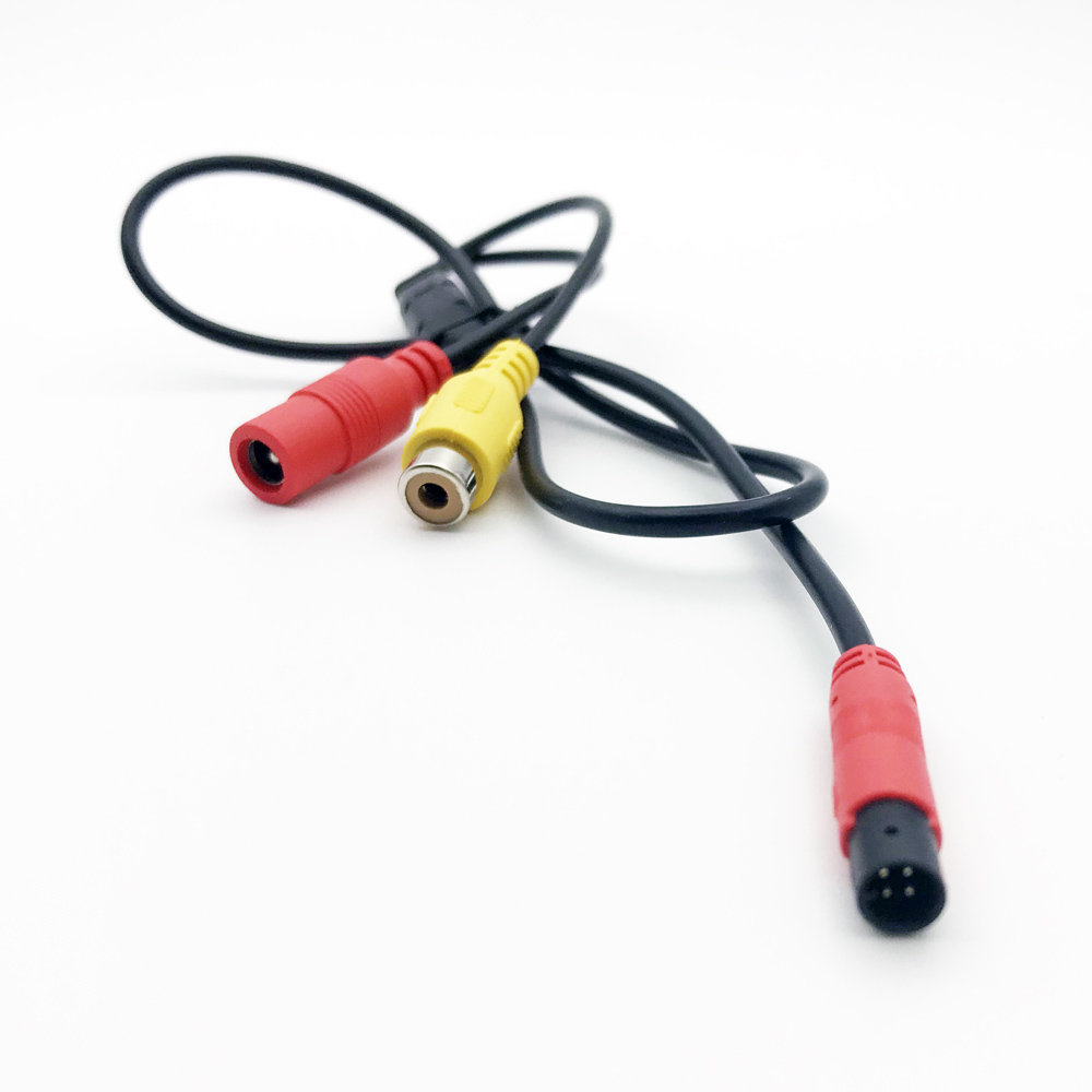 Car Video Cable RCA-4PIN For Car Rear View Camera Connect For Car Monitor DVD