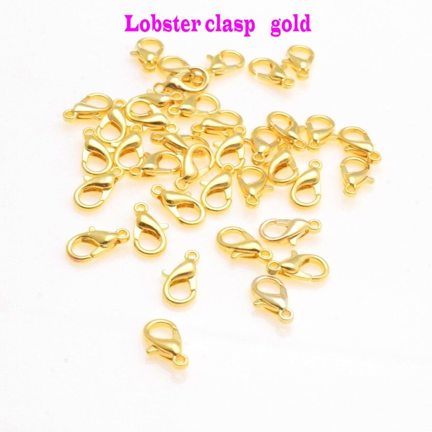 Jewelry Findings Diy 12*6mm 14*7mm Gold/Silver/Bronze/Silver Tone Lobster Clasp For Jewelry Making