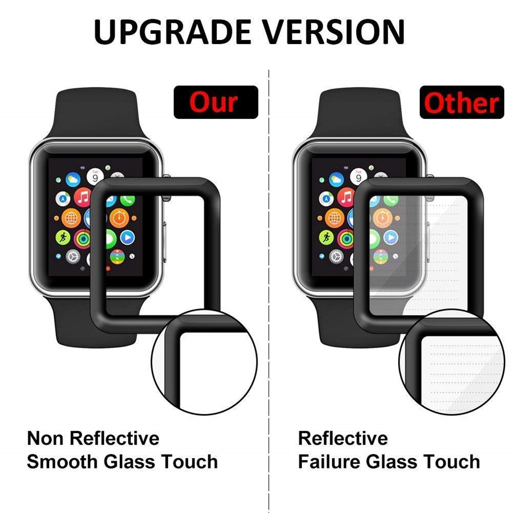 3D Gehard Glas Protector Voor Apple Horloge Se Serie 6 5 4 3 2 Bubble Gratis Anti-Kras Screen film Voor Iwatch 40/44Mm 38/42Mm
