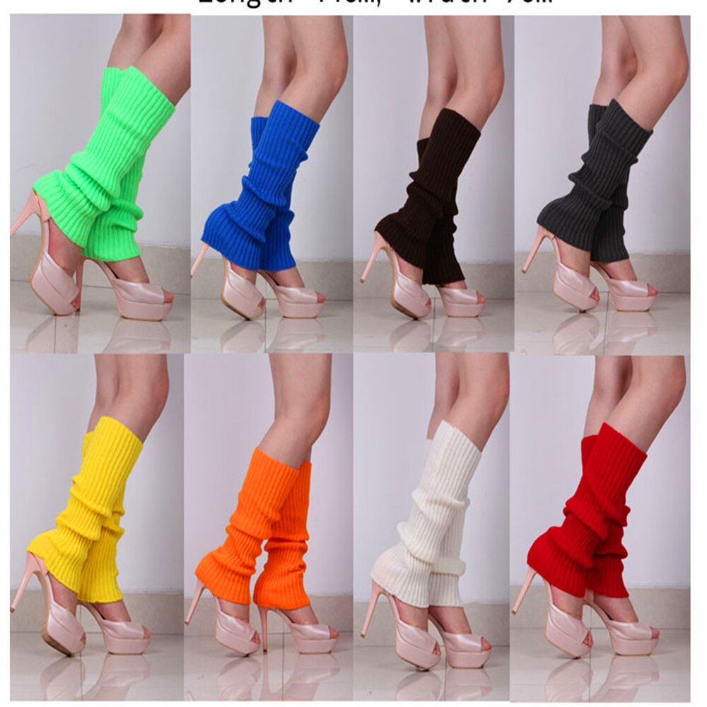 Calcetines de lana abrigados para mujer y adulto, hasta la rodilla, Color liso caramelo